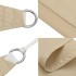 Toldo de vela cuadrado tela Oxford beige 4x4