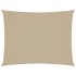 Toldo de vela rectangular tela Oxford beige 3x6