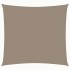 Toldo de vela cuadrado tela Oxford gris taupe 5x5