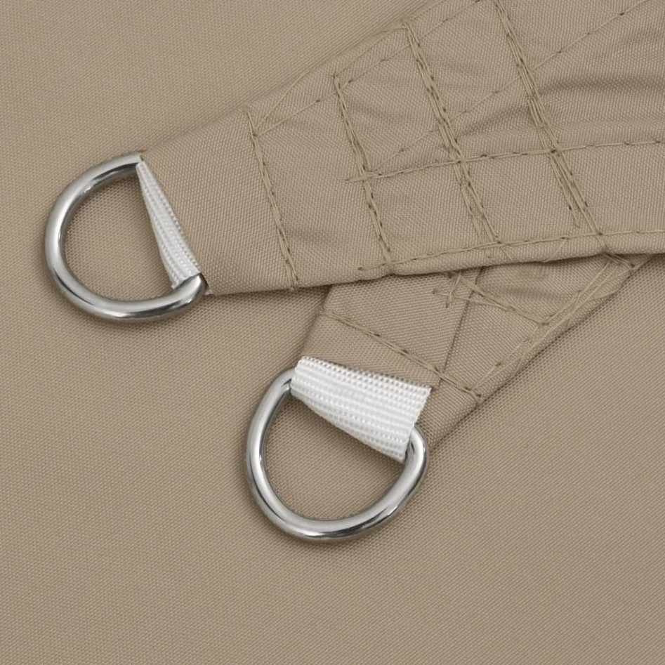 Toldo de vela cuadrado tela Oxford gris taupe 5x5
