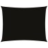 Toldo de vela rectangular tela Oxford negro 4x6