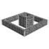 Jardinera de gaviones de acero 120x120x20