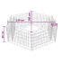 Arriate hexagonal de gaviones 160x140x50