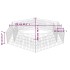 Arriate hexagonal de gaviones 200x173x40