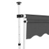 Toldo retráctil de operación manual antracita 200