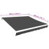 Toldo de lona blanco gris antracita 500x300
