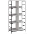 Estantería de madera de ingeniería gris Sonoma 78,5x33x153