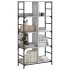 Estantería de madera de ingeniería gris Sonoma 78,5x33x153