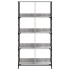 Estantería de madera de ingeniería gris Sonoma 78,5x33x153