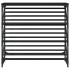 Mueble zapatero de madera de ingeniería negro 90x30x85