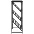 Mueble zapatero de madera de ingeniería negro 90x30x85