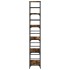 Estantería de madera ingeniería roble ahumado 50x33x188,5