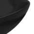 Lavabo de cuarto de baño redondo cerámica negro