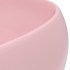 Lavabo de lujo redondo cerámica rosa mate 40x15