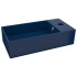 Lavabo con rebosadero cerámica azul