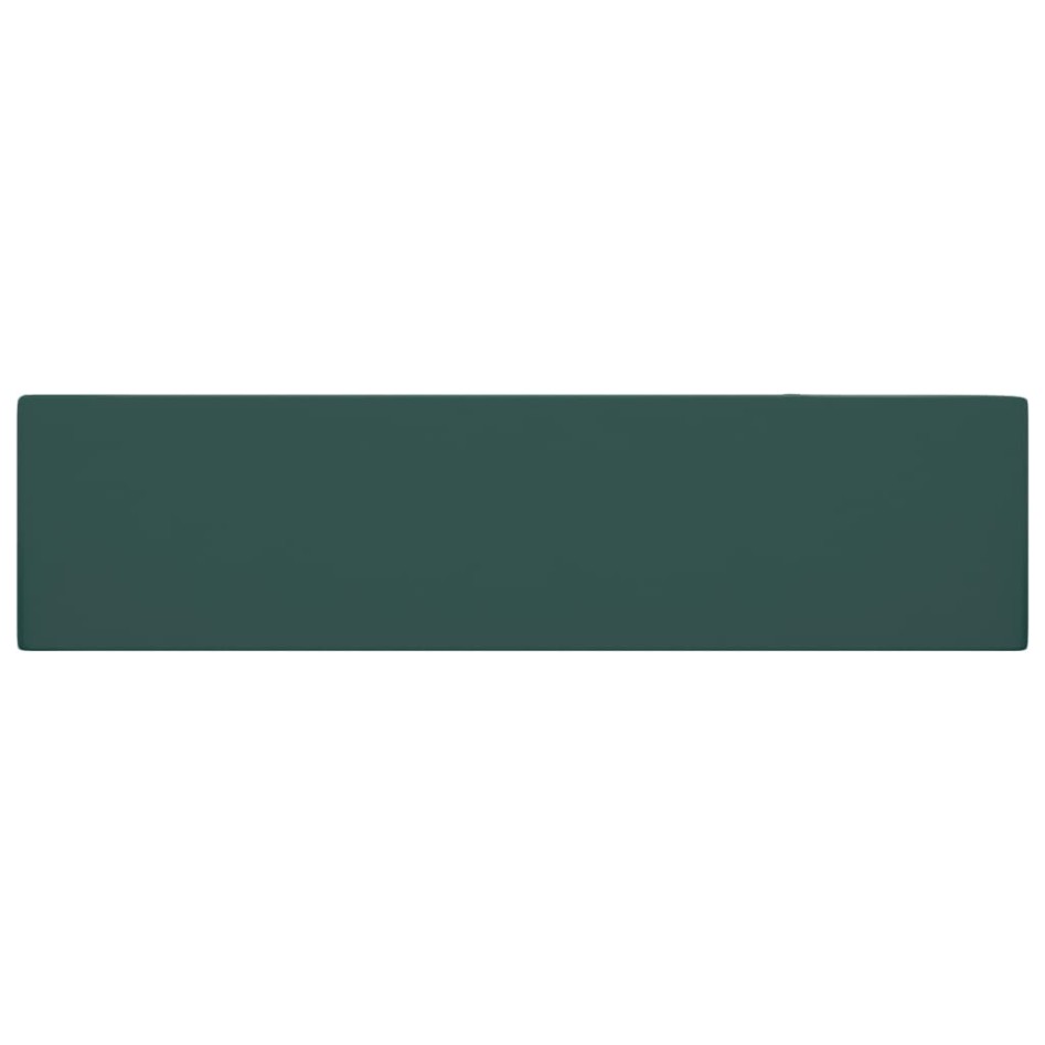 Lavabo con rebosadero cerámica verde