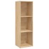 Estantería libros/mueble TV contrachapada roble 36x30x114