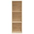 Estantería libros/mueble TV contrachapada roble 36x30x114