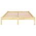 Estructura de cama doble pequeña sin colchón madera