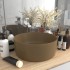 Lavabo de lujo redondo cerámica crema mate 40x15