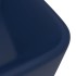 Lavabo de lujo de cerámica azul oscuro mate 41x30x12