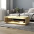 Mesa de centro de madera maciza de pino 110x50x33,5