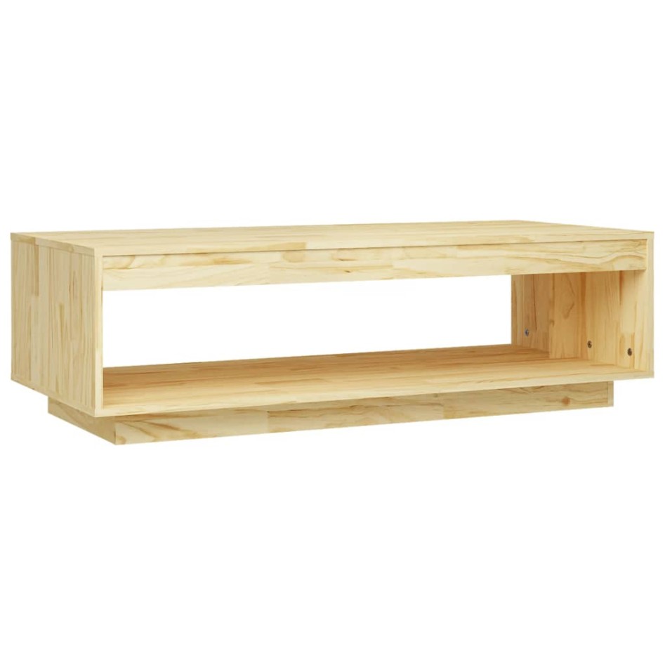 Mesa de centro de madera maciza de pino 110x50x33,5