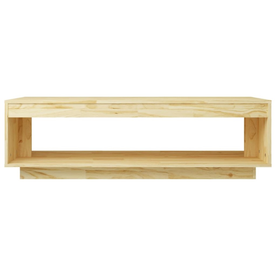 Mesa de centro de madera maciza de pino 110x50x33,5