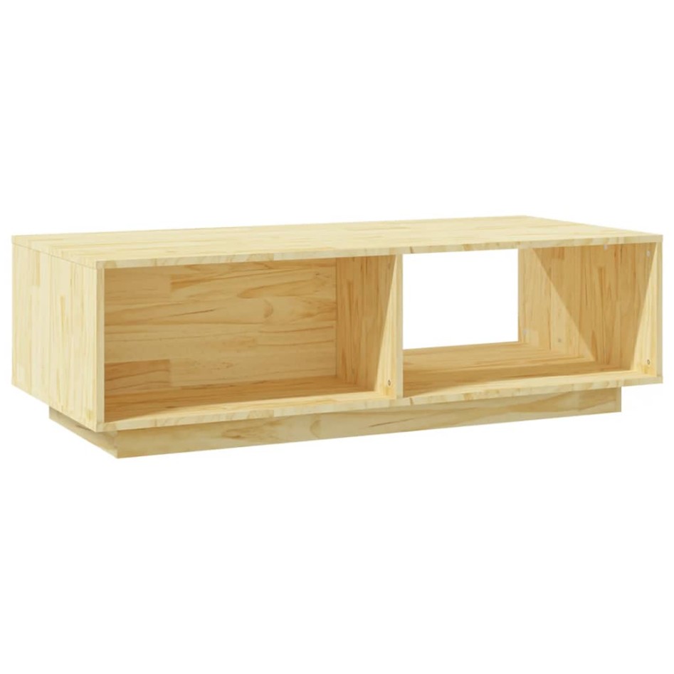 Mesa de centro de madera maciza de pino 110x50x33,5