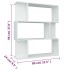 Estantería/divisor madera contrachapada blanco 80x24x96