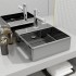 Lavabo con rebosadero 41x41x15 cm cerámica