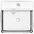 Lavabo con rebosadero 41x41x15 cm cerámica