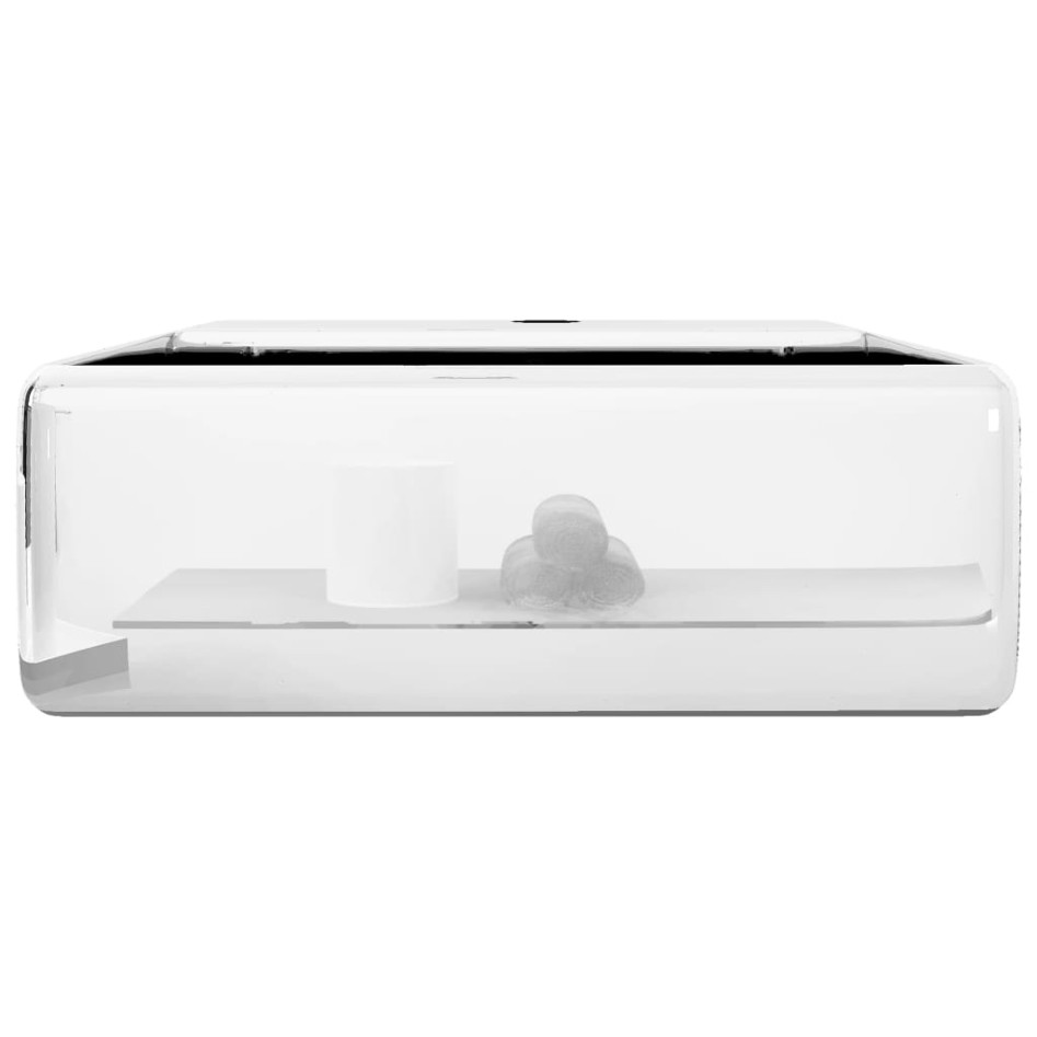 Lavabo con rebosadero 41x41x15 cm cerámica