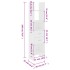 Estantería librería madera contrachapada blanco 40x35x180