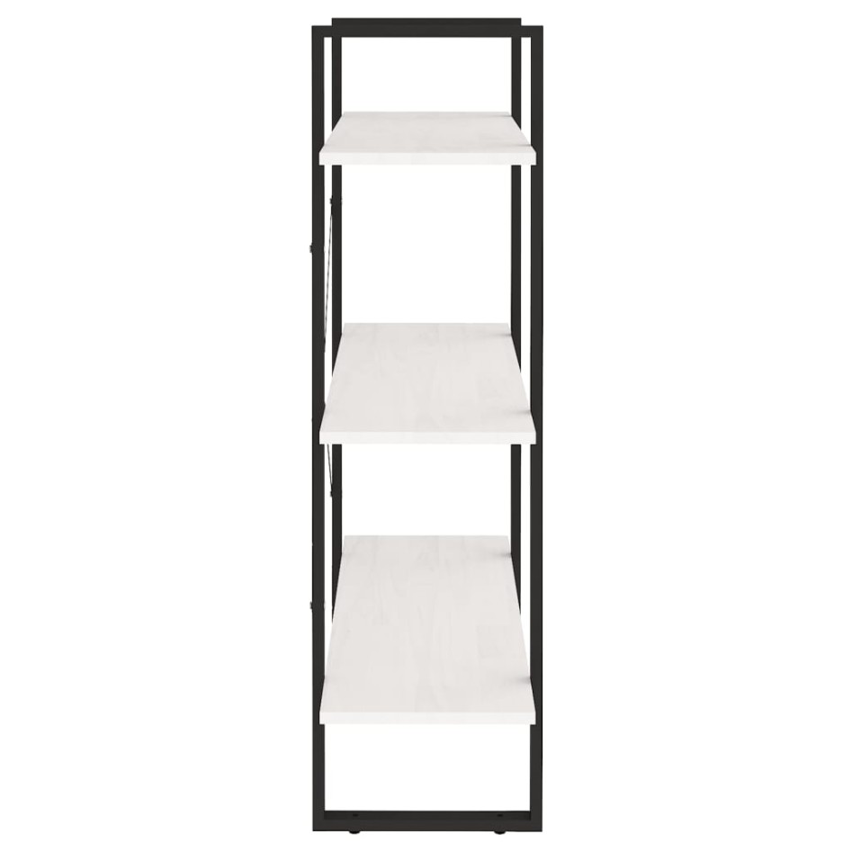 Estantería 3 niveles madera maciza de pino blanco 80x30x105