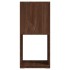 Armario giratorio aglomerado roble marrón 34,5x34,5x75,5