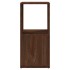 Armario giratorio aglomerado roble marrón 34,5x34,5x75,5