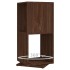 Armario giratorio aglomerado roble marrón 34,5x34,5x75,5