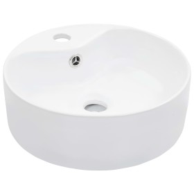 Lavabo con rebosadero 36x13 cm cerámica