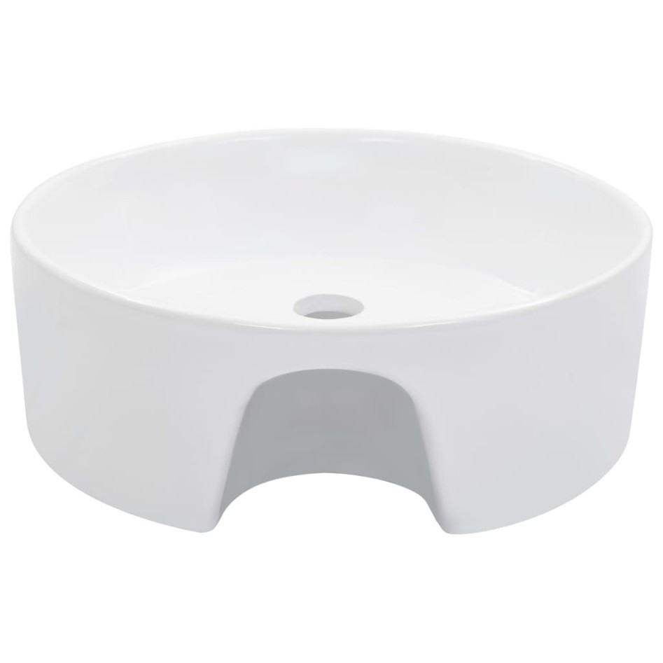 Lavabo con rebosadero 36x13 cm cerámica