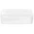 Lavabo rectangular de cerámica blanco 48x37x13