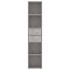 Estantería madera contrachapada gris hormigón 36x30x171
