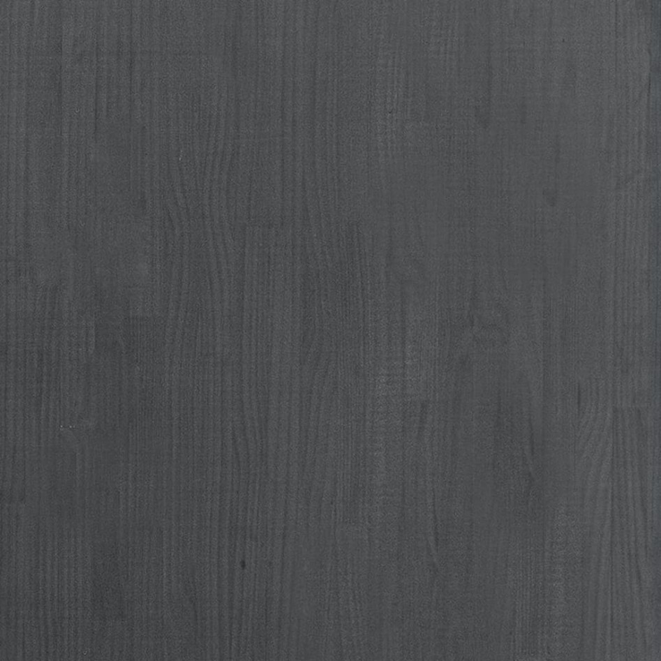 Armario alto madera maciza de pino gris 80x30x210
