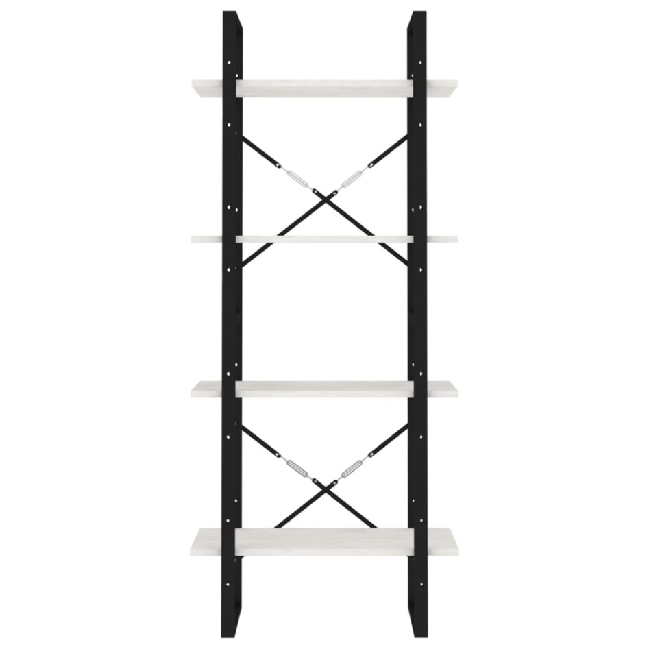 Estantería 4 niveles madera maciza de pino blanco 60x30x140