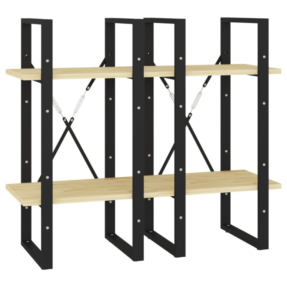 Estantería de 4 niveles madera maciza de pino 40x30x140