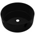 Lavabo redondo de cerámica negro 40x15