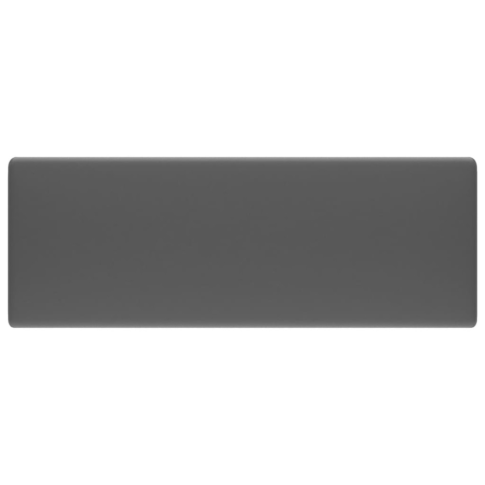 Lavabo lujoso cuadrado rebosadero cerámica gris oscuro 41x41