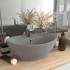 Lavabo lujoso ovalado con rebosadero cerámica gris claro