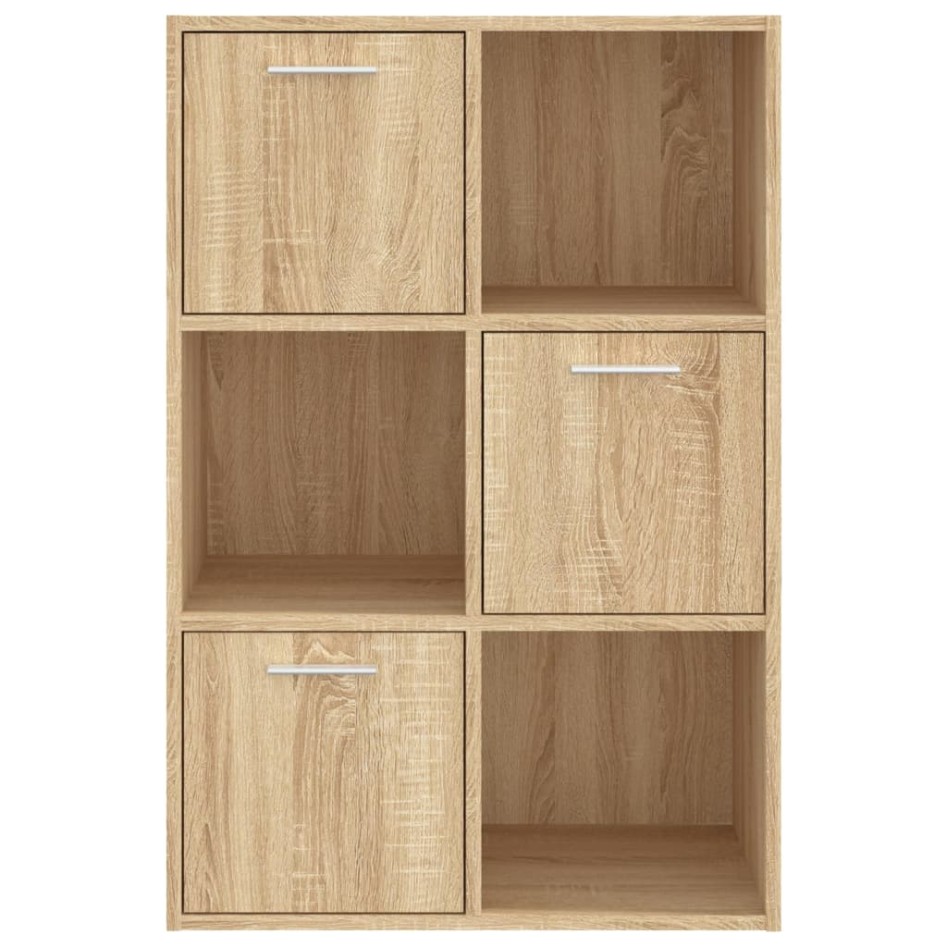 Armario almacenamiento madera contrachapada roble 60x29,5x90