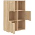 Armario almacenamiento madera contrachapada roble 60x29,5x90